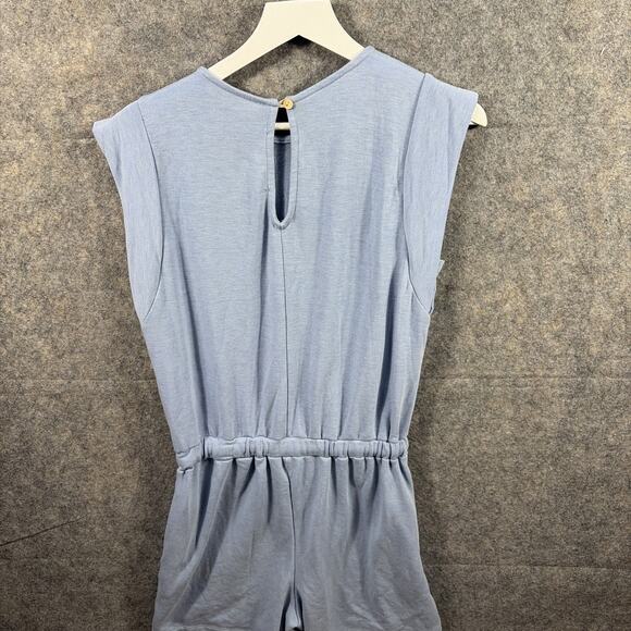 Three Bird Nest Romper Light Blue Size Medium - Picture 4 of 7